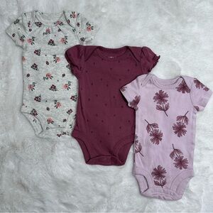 Carters Baby Girl Purple Assorted Bodysuits